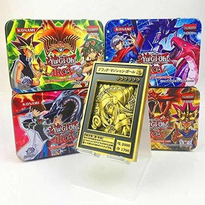 SALPITOYS 41pcs/Set Yu Gi Oh Game Cards Classic YuGiOh Game English Cards Carton Collection Cards with Flash Card and Metal tin Box Toys