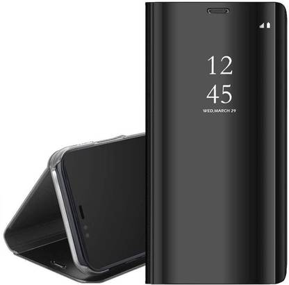 BRK Flip Cover for Samsung Galaxy S10, Clear View Non-Sensor Mirror Flip Cover Case