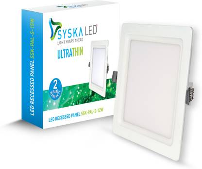 Syska PAL-S-12W 4000K Recessed Ceiling Lamp