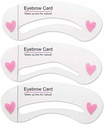 Vinayakart 3 Style Women Magic Eye Brow Class Drawing Guide Eyebrow Stencil Template Card Eyebrow Stencil