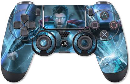 GADGETSWRAP PS4C1325 - Printed Avengers End Game Thor Skin For PS4 Controller (With Matte Lamination)  Gaming Accessory Kit