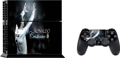 GADGETSWRAP SPS4C14344 - Printed Cristiano Ronaldo real madrid Skin For PS4 Console & Controller  Gaming Accessory Kit