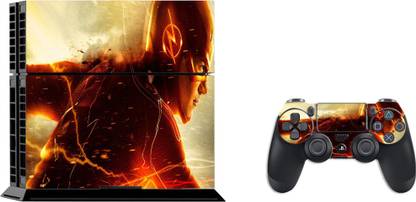 GADGETSWRAP SPS4C16764 - Printed the flash Skin For PS4 Console & Controller  Gaming Accessory Kit