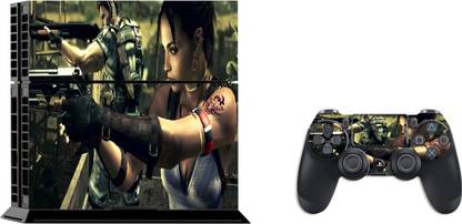 GADGETSWRAP SPS4C16117 - Printed Resident evil 5 Skin For PS4 Console & Controller  Gaming Accessory Kit