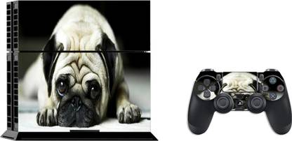 GADGETSWRAP SPS4C16004 - Printed pug dog Skin For PS4 Console & Controller  Gaming Accessory Kit