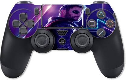 GADGETSWRAP PS4CS9892 - Printed Avengers End Game Thor Look Split Skin For PS4 Controller  Gaming Accessory Kit