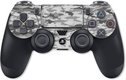 GADGETSWRAP PS4CS11203 - Printed Grey Camo Split Skin For PS4 Controller  Gaming Accessory Kit