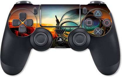GADGETSWRAP PS4CS9633 - Printed Alien Rap Split Skin For PS4 Controller  Gaming Accessory Kit
