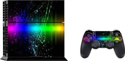 GADGETSWRAP SPS4C14260 - Printed Color Smash Splash Skin For PS4 Console & Controller  Gaming Accessory Kit