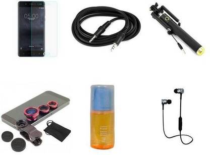 Mudshi Screen Protector Accessory Combo for Nokia 5.1