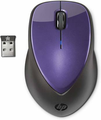 HP Wireless Mouse X4000 w Laser Sensor - Bright Purple Wireless Ambidextrous Laser Mouse  with Bluetooth