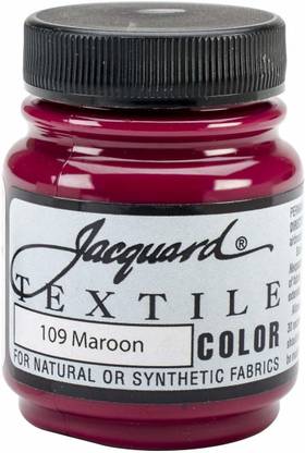 Jacquard Textile Color Fabric Paint 2.25oz-Maroon