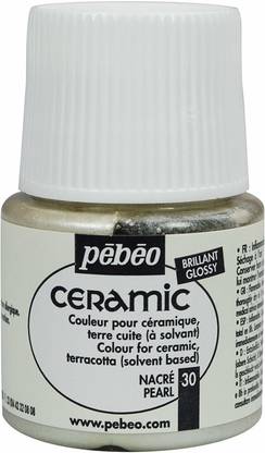 PEBEO Ceramic Enamel Effect Paint, 45ml, Pearl