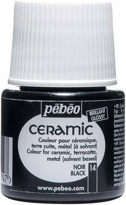 PEBEO Ceramic Enamel Effect Paint, 45ml, Black