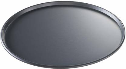 Khushi Thin Crust Hard Anodized Pizza Pan, 14-Inch Pizza Tray