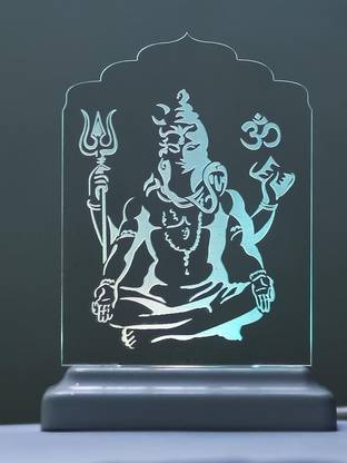 YONKER LED Acrylic GOD Shiv / Shiva Lamp Color Changing LED Night Table Lamp Table Lamp