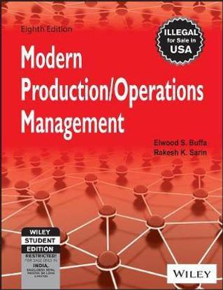 Modern Production / Operations Management