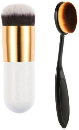 Shills Professional Foundation Brush and Oval Foundation Brush pack of 2
