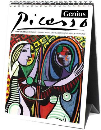 Tallenge Pablo Picasso Desk 2020 Calendar 2020-2021 Table Calendar