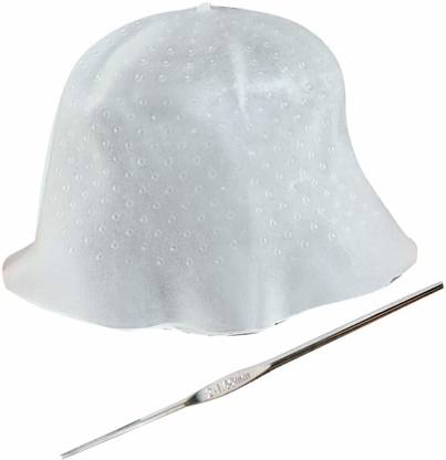 Adhvik Reusable Hair Coloring Highlighting Bleaching Cap Hair Accessory Set