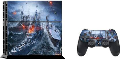 GADGETSWRAP SPS4C17124 - Printed world of warships wargaming net ships sea Skin For PS4 Console & Controller  Gaming Accessory Kit