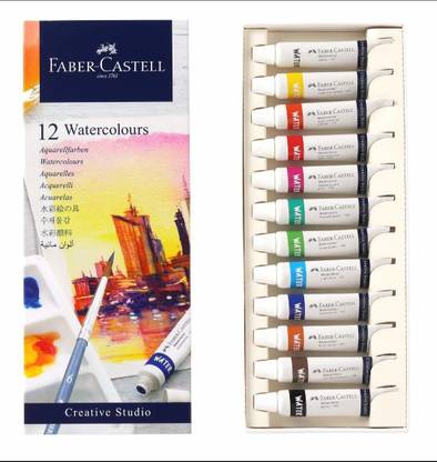 FABER-CASTELL Creative Studio Watercolours 9 ml Set of 12