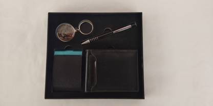 SMART WORLD 4in1 Combo set comes with Wallet,Keychain,Pen,Card holder. Ball Pen