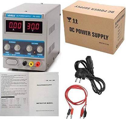 YIHUA Digital 30v 5a Dc Power Supply Variable Regulated Adjustable DIY for Electronics Projects Repair Repairing Board Machine Mobile Phone Volt Amp 305D-I DC Power Supply Adjustable 30V 5A Power Regulator 220 Watts Computer PSU with 2 SATA Cables