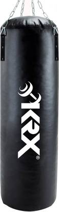 KRX Phantom 3 Feet Unfilled Black Punching Bag SRF Material with Chain Hanging Bag