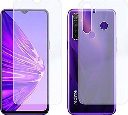 SOLIVAGANT Front and Back Tempered Glass for Realme 5, Realme 5i, Realme 5s
