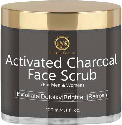 Nuerma Science Bamboo Charcoal Face Scrub (Gently Exfoliate Dead Skin Cells, Open Blocked Pores) Scrub