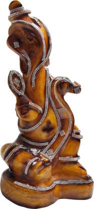 Skyborg Lambodar Ganesha -yellow Decorative Showpiece  -  30 cm