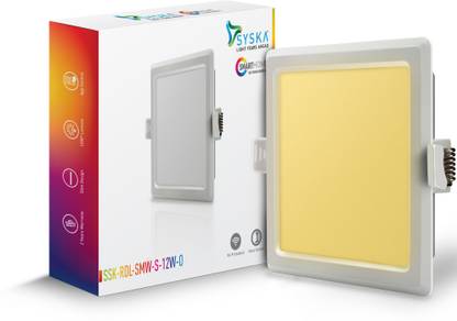 Syska SMART RDL-SMW-S-12W-O 3000K Round Ceiling Lamp