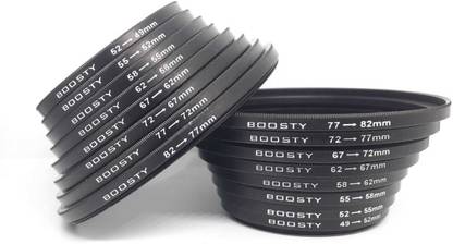 BOOSTY Lens Filter Step Up And Step Down Rings Set 16Pcs 49 mm-82 mm And 82 mm-49Mm Lens Filter Step Up And Step Down Rings Set 16Pcs 49 mm-82 mm And 82 mm-49Mm Coupling Ring