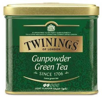 TWININGS Gunpowder Green Tea Light Flavour, 200g Unflavoured Green Tea Tin