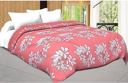 indicum Motifs, Printed, Floral, Text Print Double AC Blanket for  AC Room