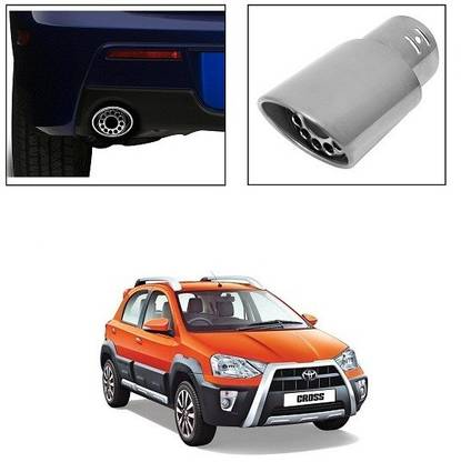AutoRight Car Exhaust Silencer Tip Chrome  Car Silencer