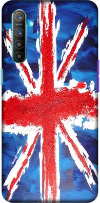 PNBEE Back Cover for Realme X2- UK Flag Print Mobile Case Cover