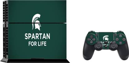 GADGETSWRAP SPS4C16348 - Printed Spartan Skin For PS4 Console & Controller  Gaming Accessory Kit