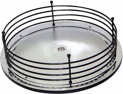 Xllent Revolving Twist and Pick Plastic and Mild Steel Frame Kitchen Storage Organiser Steel, Plastic Wall Shelf