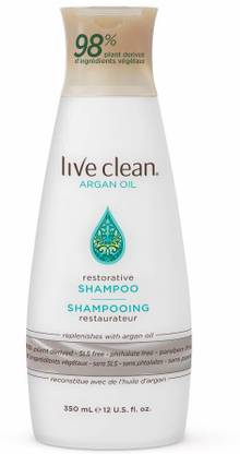 Live Clean Argan Oil Restorative Shampoo, 12 oz.