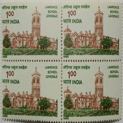 Sams Shopping Lawrence School, Lovedale Rs. 1 Commemorative (Block of 4) Stamps