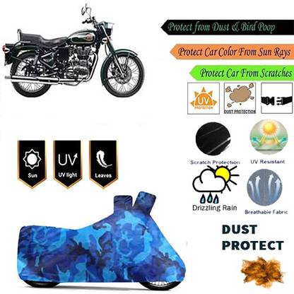 MotohunK Two Wheeler Cover for Royal Enfield