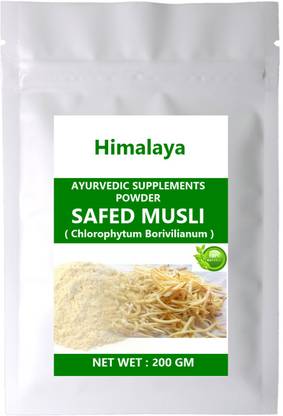HIMALAYA NATURAL SAFED MUSLI POWDER (Chlorophytum Borivilianum) 200