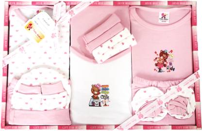 Baby Station Gift Set-13 PCS New Born(PINK)