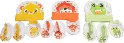 heartbury Baby colourful headcap, cute socks, cute handgloves