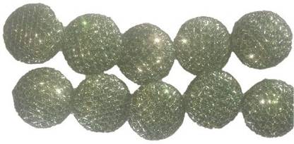 Aapal Collection Green Color Fancy Button (Pack of 10 pcs) Fabric, Metal Buttons