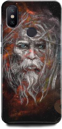 GRAFIQE Back Cover for Mi A2 ( Sadhu Sketch, Angry, Lord, Mahadev, Shiva, Sketch, Tandav )
