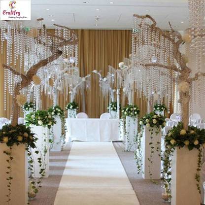 craftfry 188 cm (6 ft) Long Door PVC Transparent Curtain Single Curtain