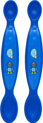 Buddsbuddy Premium BPA Free Baby Dual End Spoon 2 pcs  - SIlicone